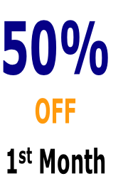 50%
OFF
1st Month
